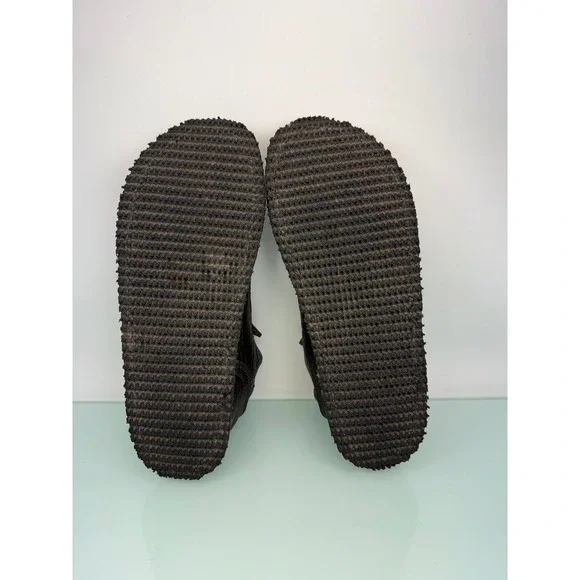 Nativearth Two Button Leather Boots Brown Handmade Viking Anglo Saxon Size 6 - Picture 7 of 8